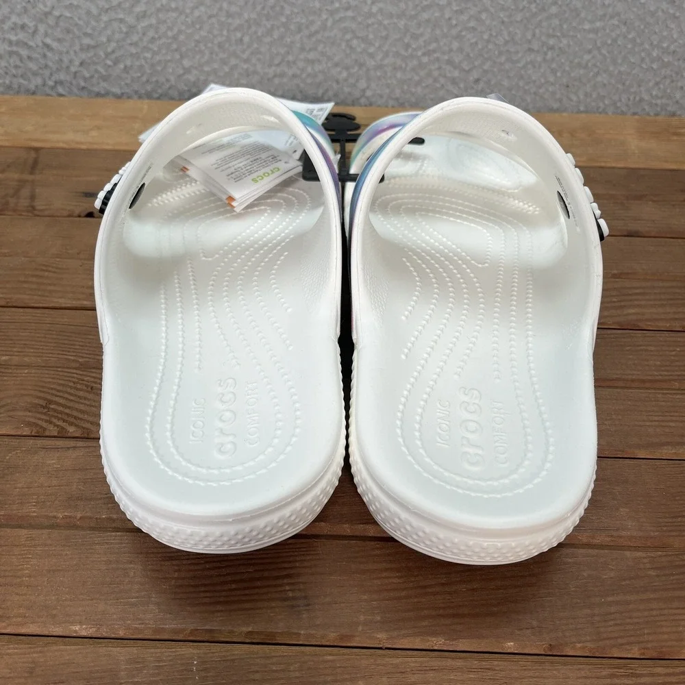 Crocs‎ Sandals Mens 11 Multicolor Classic Solarized Sandal Slide Outdoors Casual